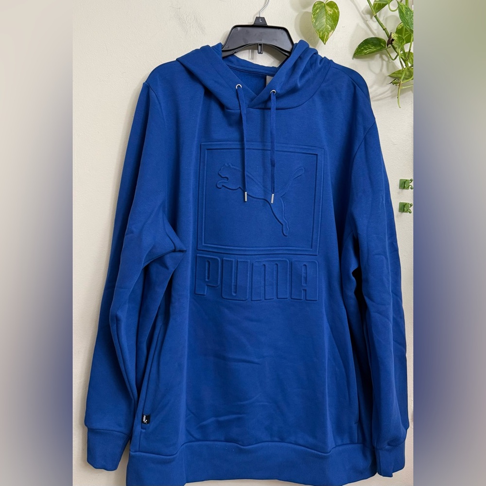 PUMA Men's Royal Blue Hoodie - Picture 3 of 8